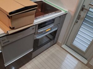 茨城キッチン取付け隊　電気オーブンを後付　施工後